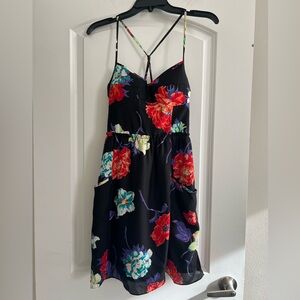 AE Black Floral Dress